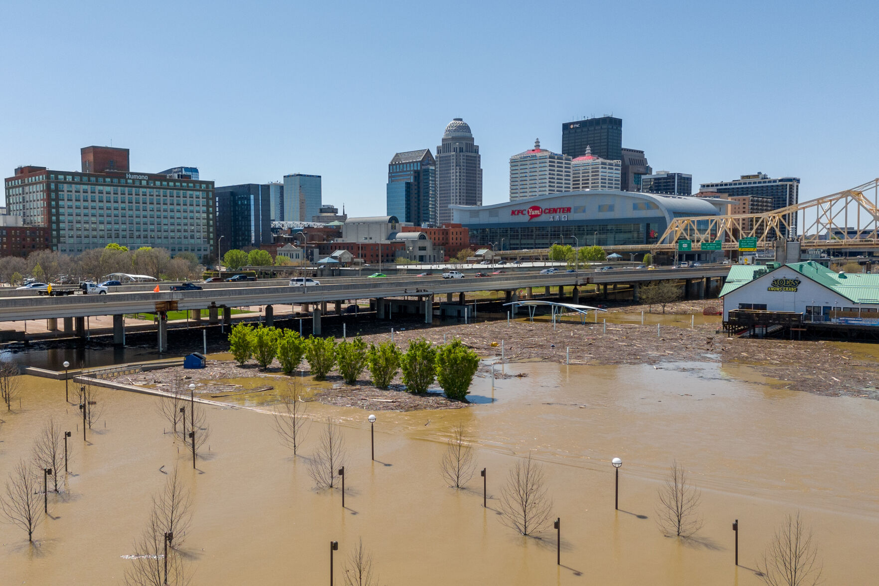 Downtown Louisville Flooding — 4/8/25